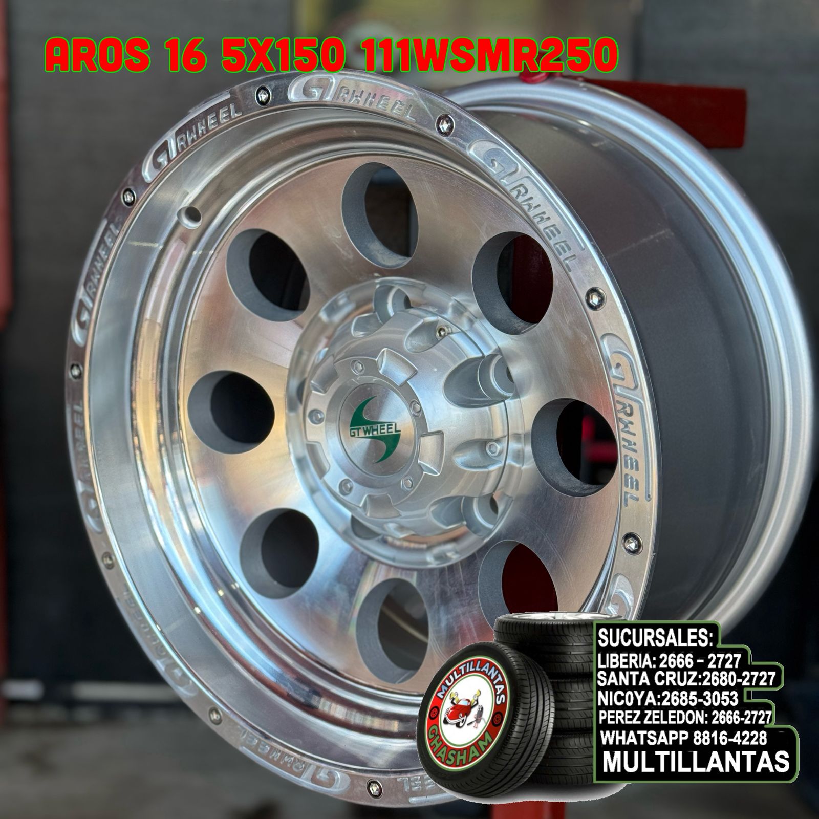 AROS # 16X8 5X150 ET0 MS 111